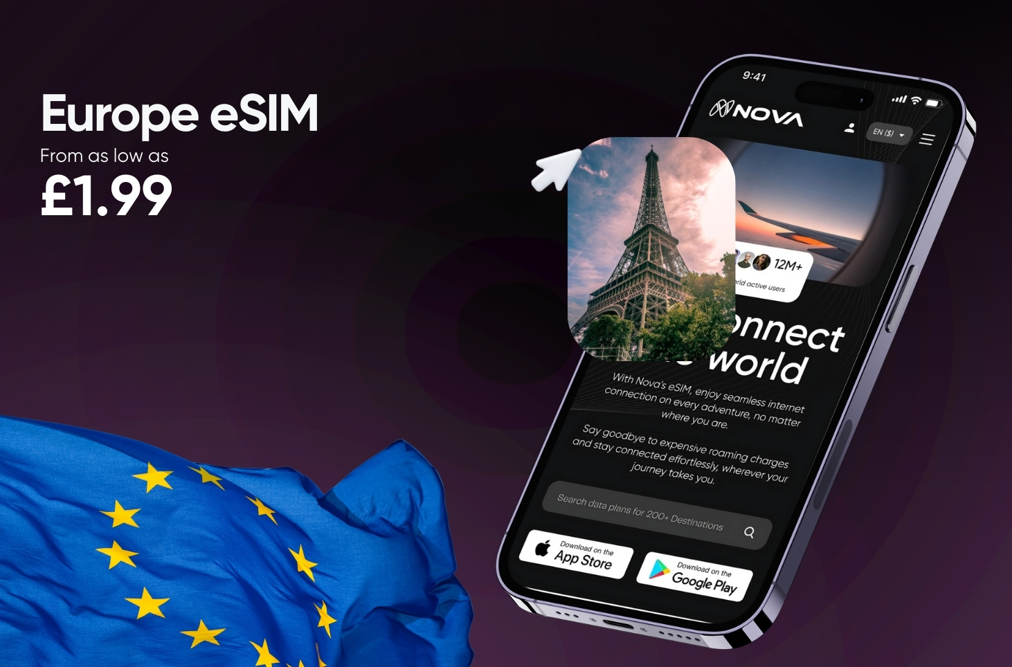 Europe eSIM from £1.99
